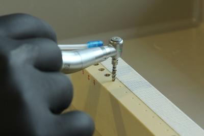 Drilling with osseoshaper bone substitute